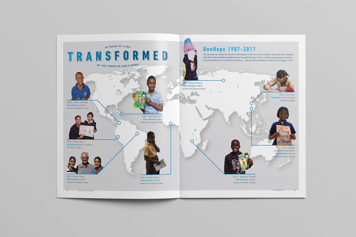 OneHope 2016 Annual Report design page 5