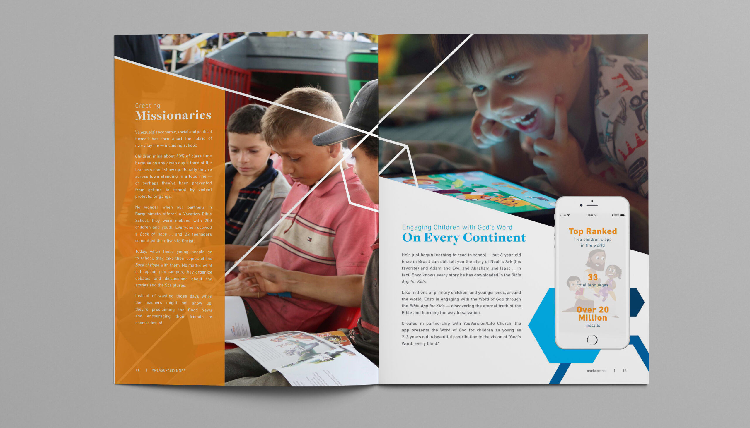 OneHope 2017 Annual Report design