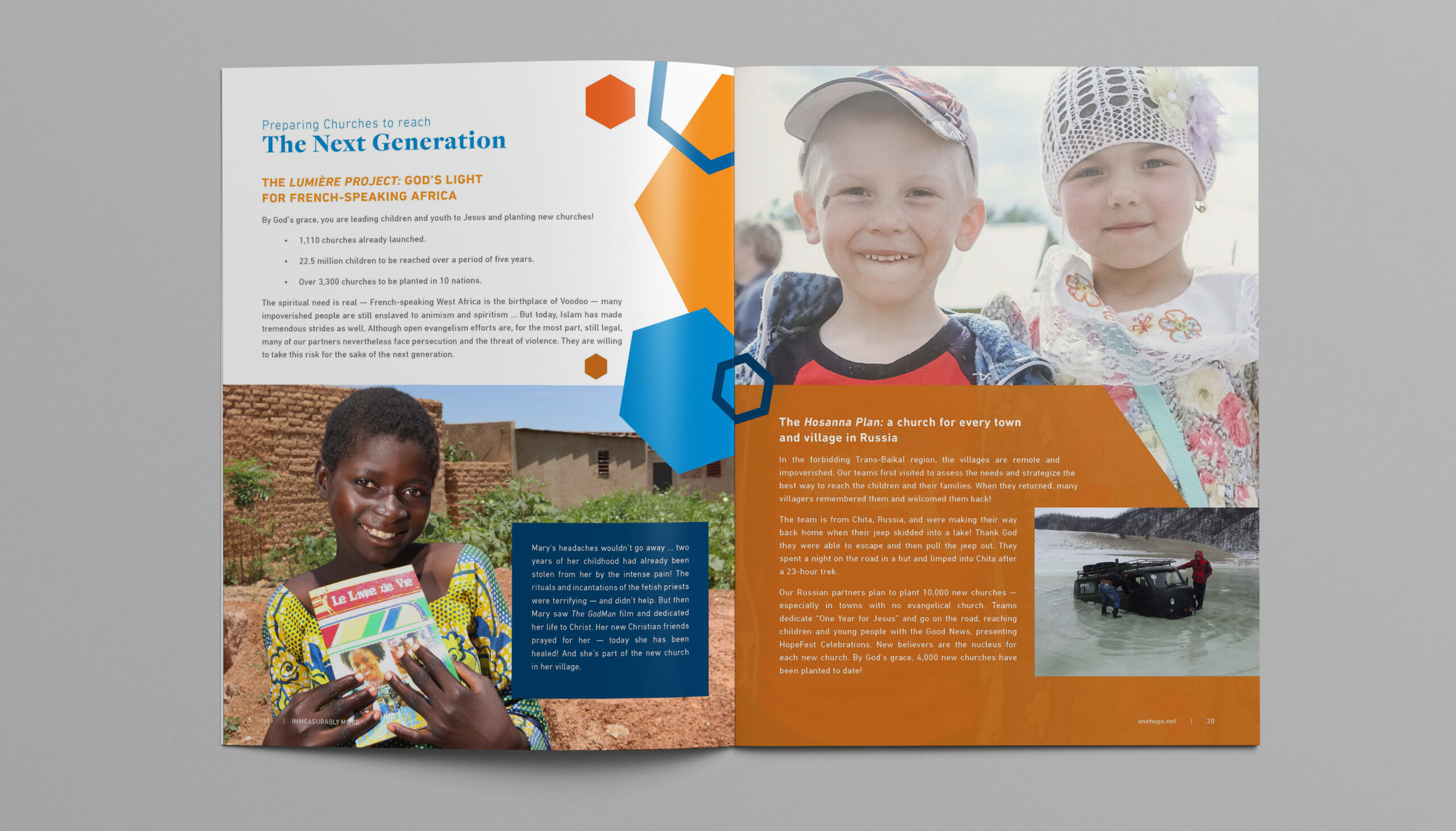 OneHope 2017 Annual Report design